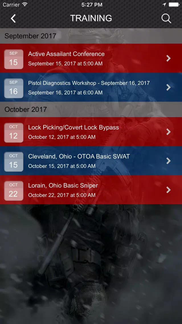 Tangkapan skrin Ohio Tactical Officers Assoc.