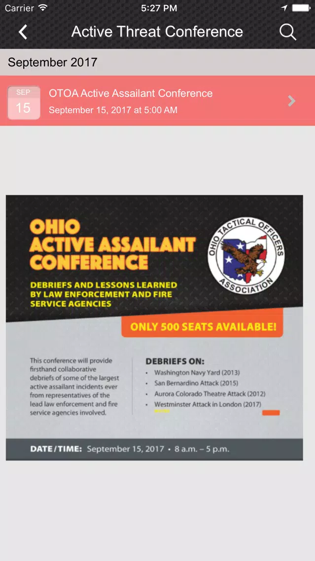 Tangkapan skrin Ohio Tactical Officers Assoc.
