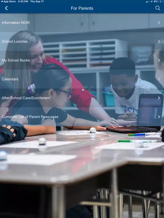 Zrzuty ekranu Shelby County AL Schools iPad 