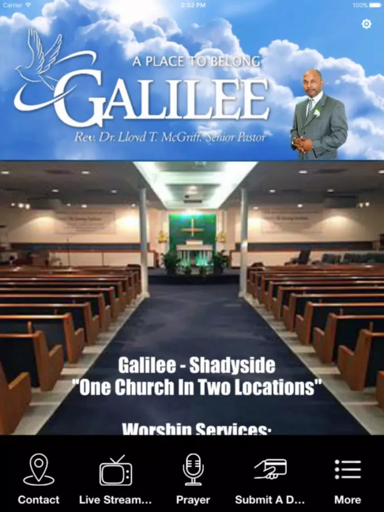 Capturas de tela do The Galilee App iPad 