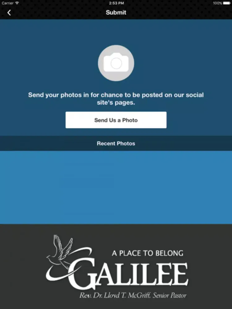 Capturas de tela do The Galilee App iPad 