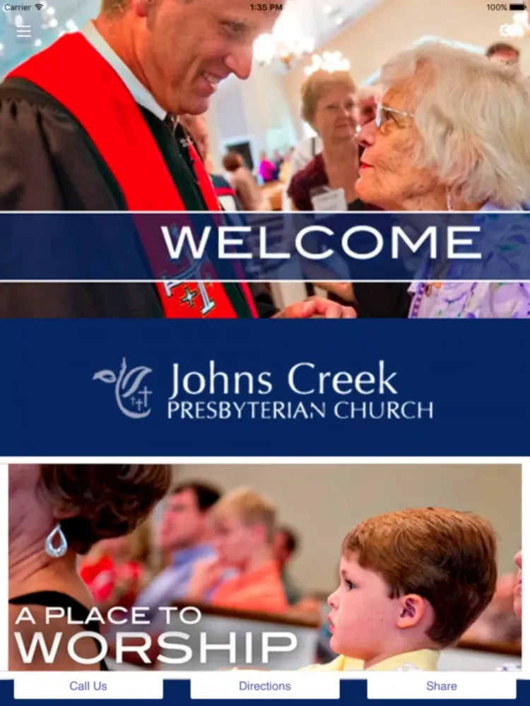 Screenshot di Johns Creek Presbyterian iPad 