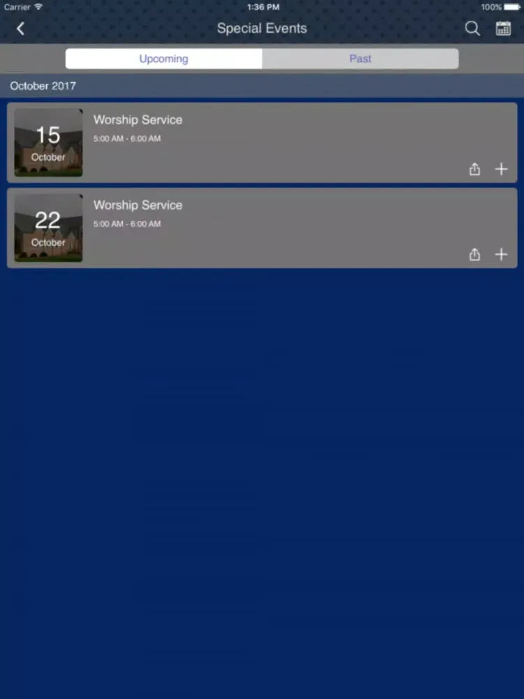 Screenshot di Johns Creek Presbyterian iPad 