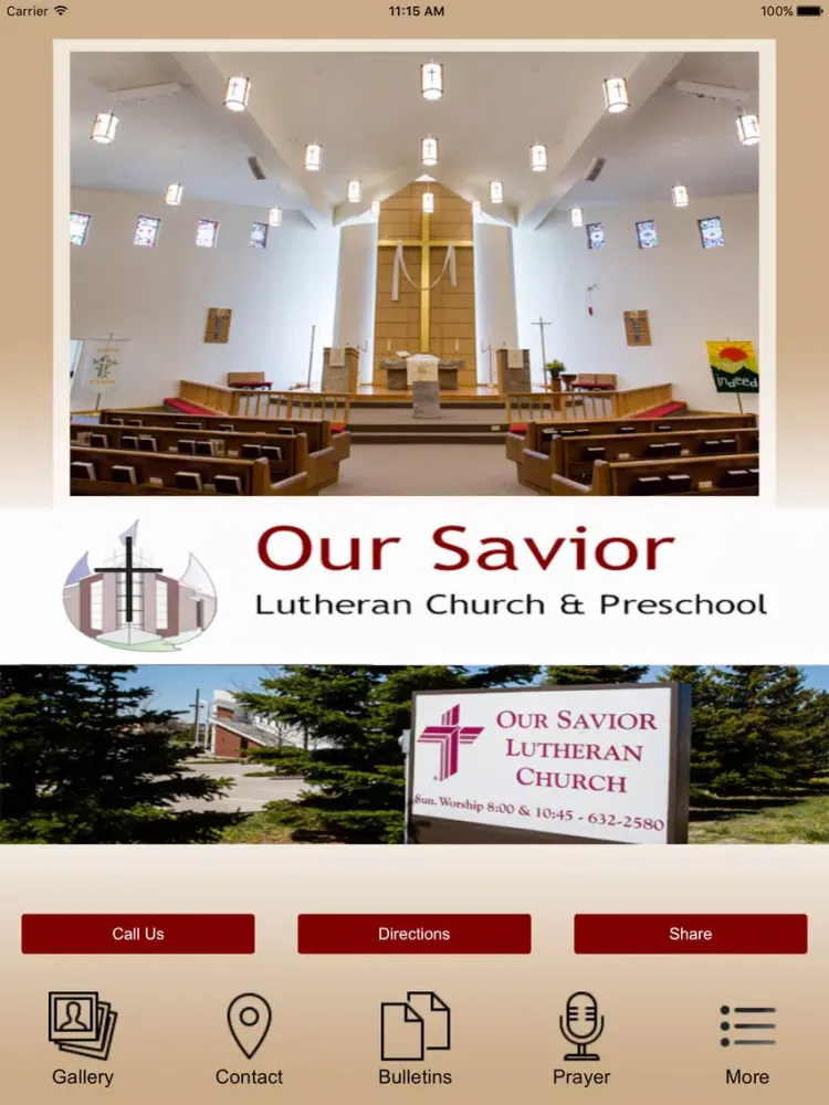 Our Savior Lutheran Church. iPad  سکرین شاٹس