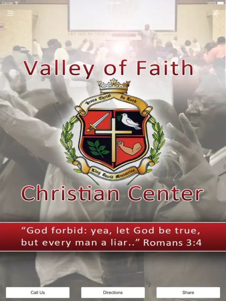 VALLEY OF FAITH CHRISTIAN CENTER iPad  Screenshots