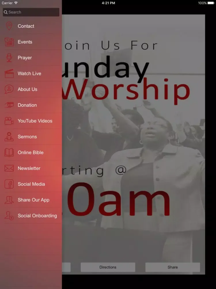 VALLEY OF FAITH CHRISTIAN CENTER iPad  Screenshots