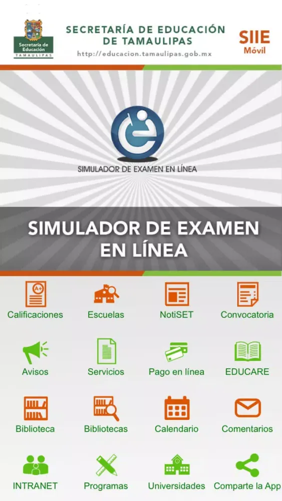 Tangkapan skrin Secretaría de Educación Tamaulipas