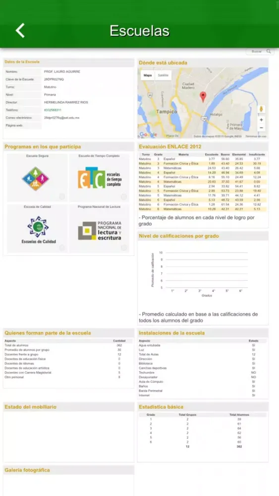 Tangkapan skrin Secretaría de Educación Tamaulipas