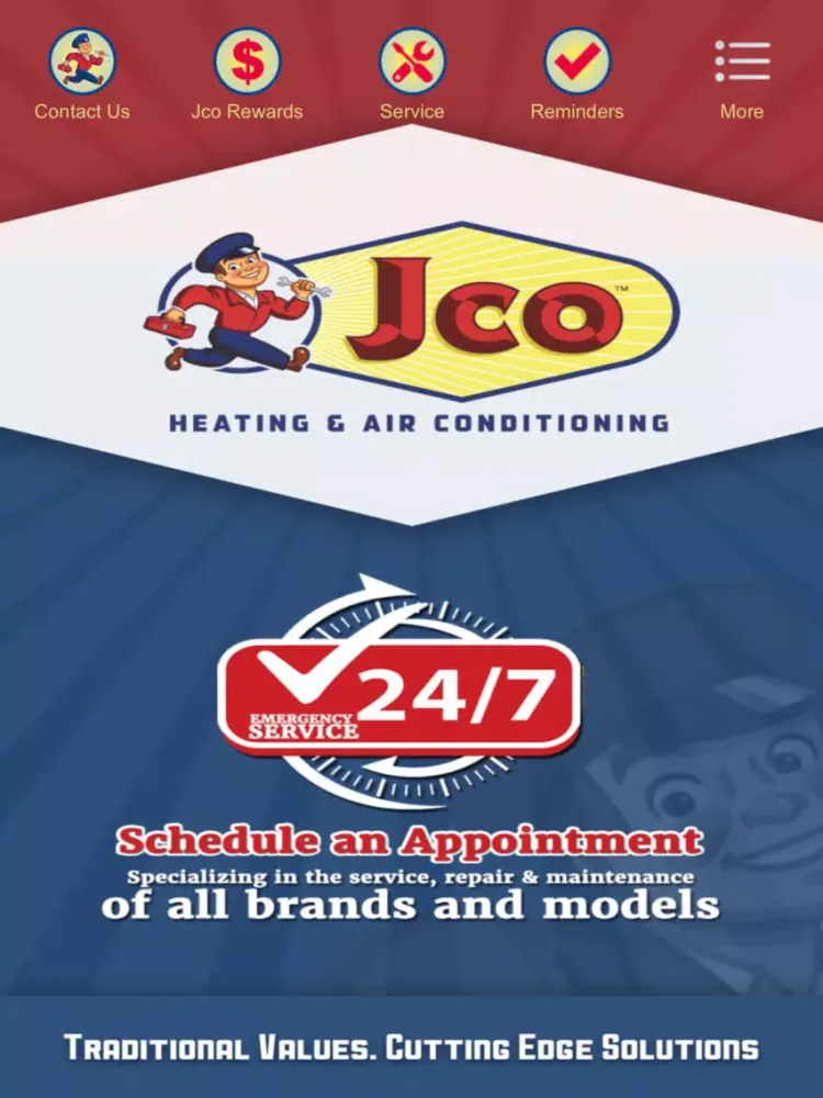 Jco HVAC iPad  Screenshots