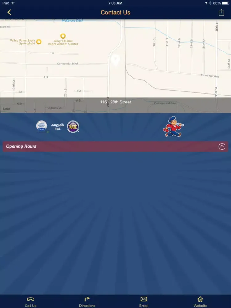 Jco HVAC iPad  Screenshots