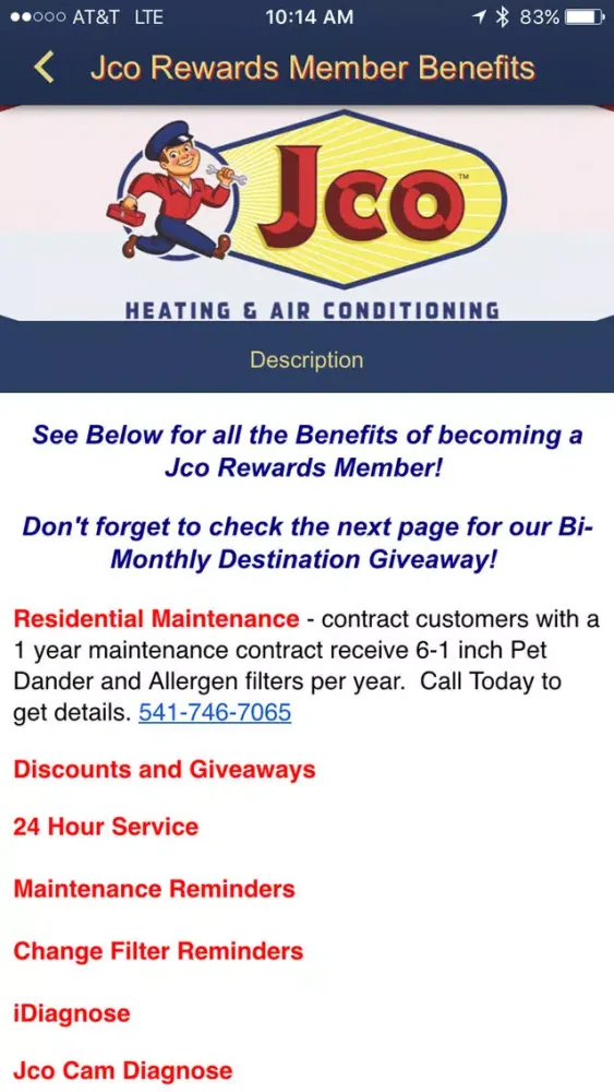 Jco HVAC Screenshots