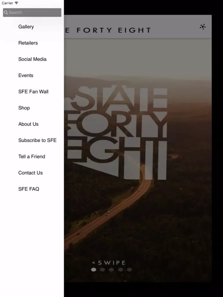 Ảnh chụp màn hình của State Forty Eight iPad 