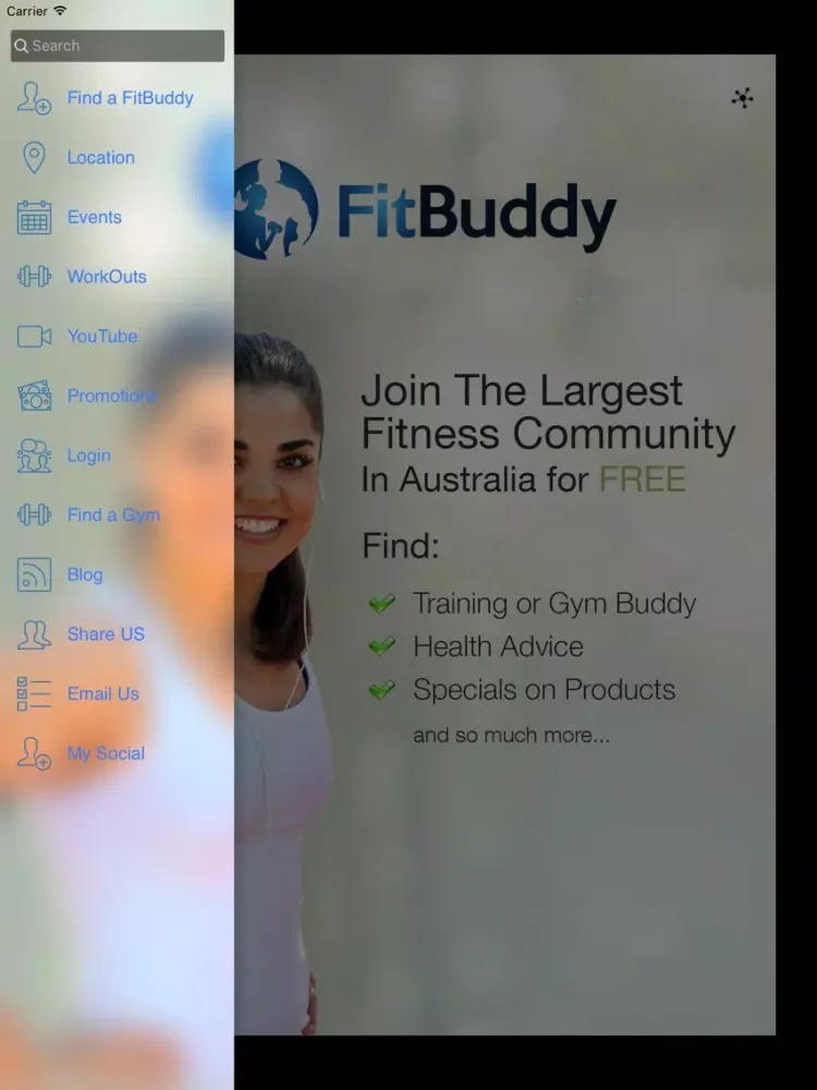 FitBuddy iPad 应用截图