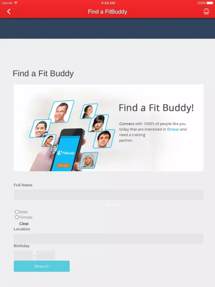 FitBuddy iPad 应用截图