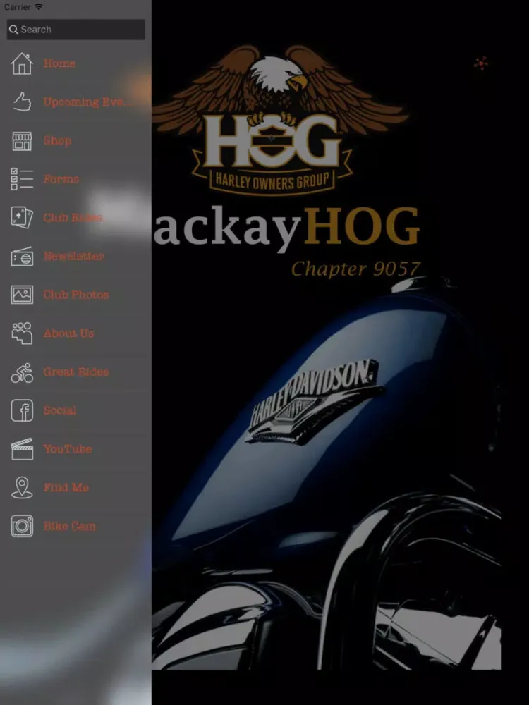 ภาพหน้าจอของ Northern NSW HOG iPad 