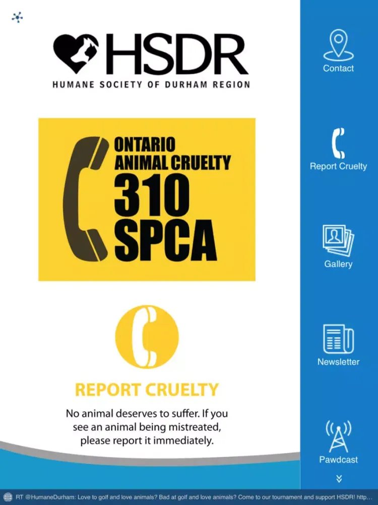 Скриншоты Humane Society of Durham Region iPad 