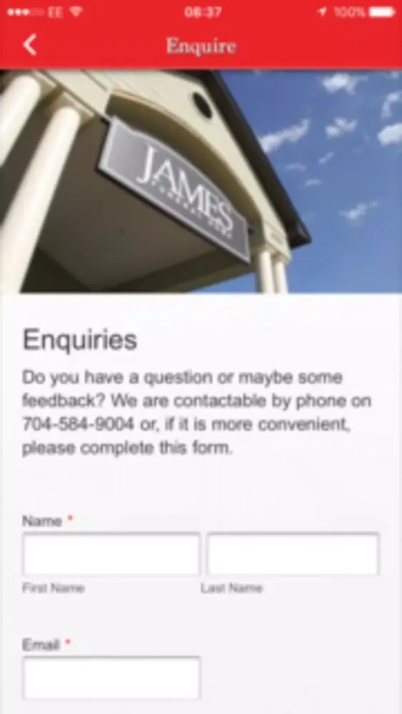 James Funeral Home Screenshots
