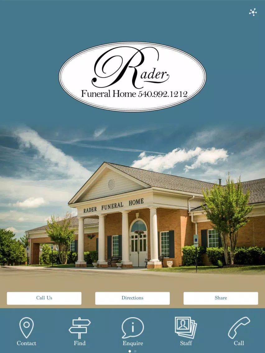 Screenshot di Rader Funeral Home iPad 