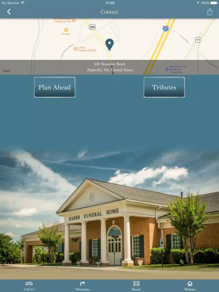 Rader Funeral Home iPad  Ekran Görüntüleri