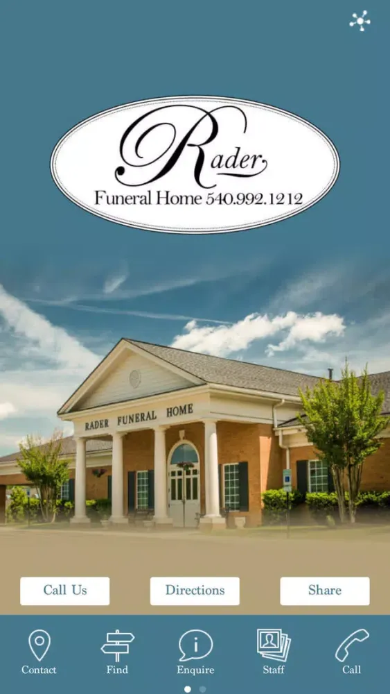 Rader Funeral Home Ekran Görüntüleri