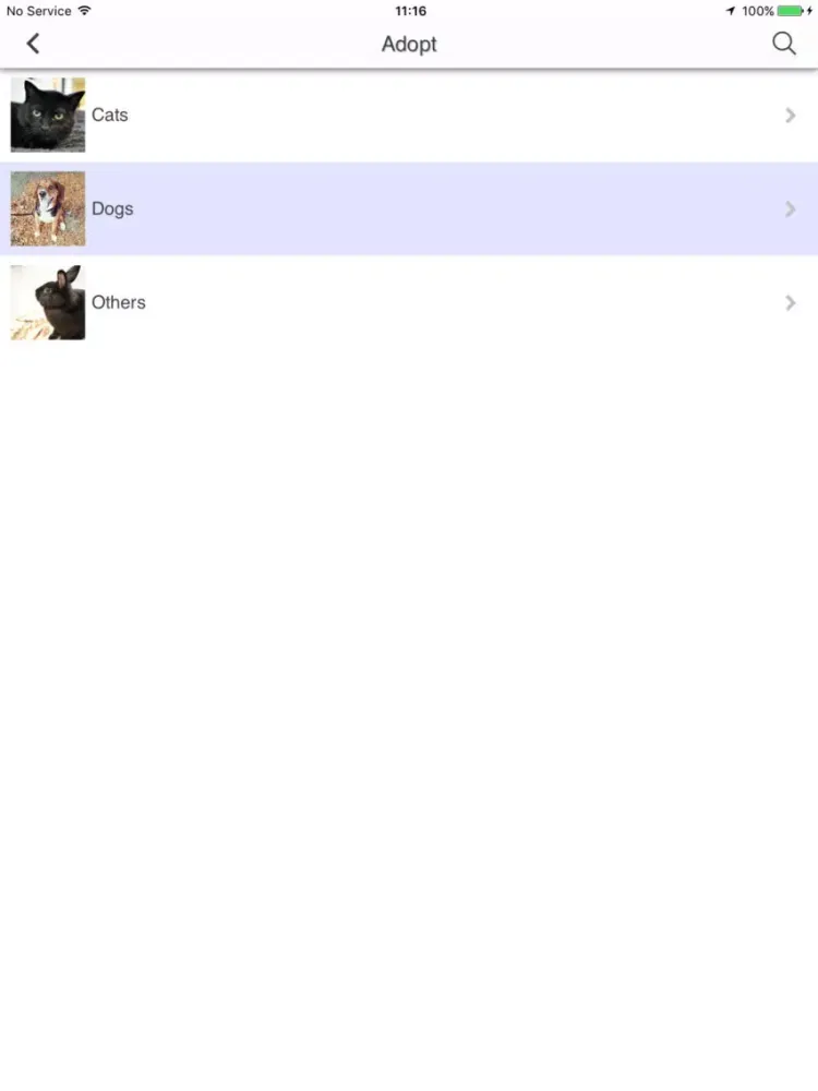 Windsor/Essex Humane Society iPad  스크린샷