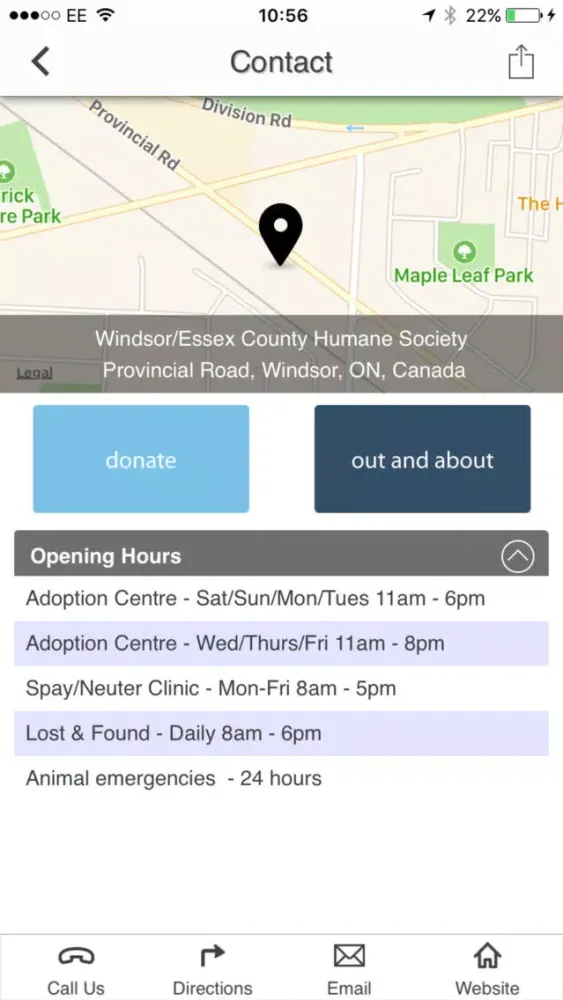Windsor/Essex Humane Society 스크린샷