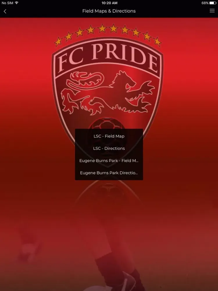 FC Pride iPad  Screenshots