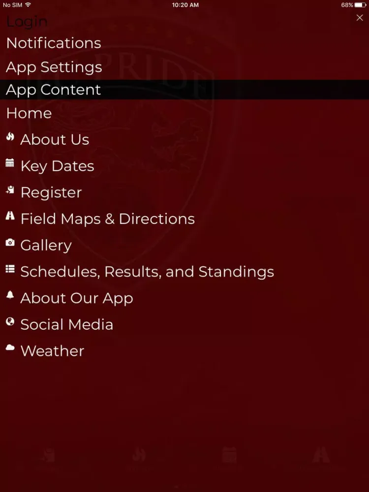 FC Pride iPad  Screenshots