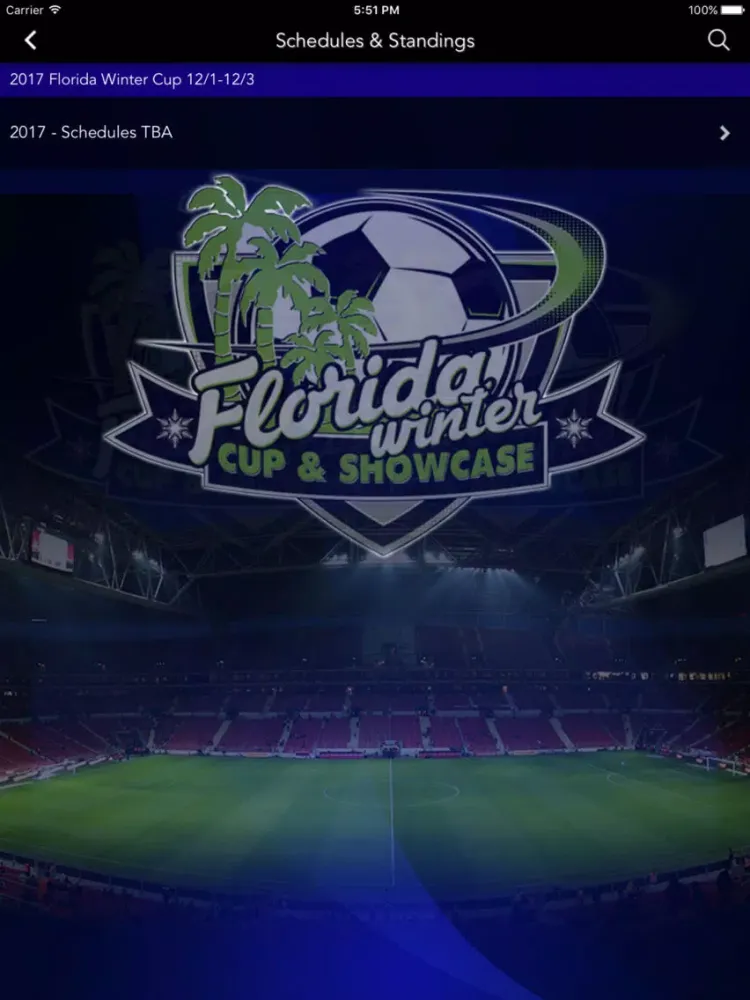 Capturas de tela do Florida Winter Cup & Showcase iPad 