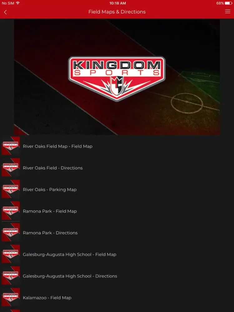 Kingdom Sports iPad  스크린샷