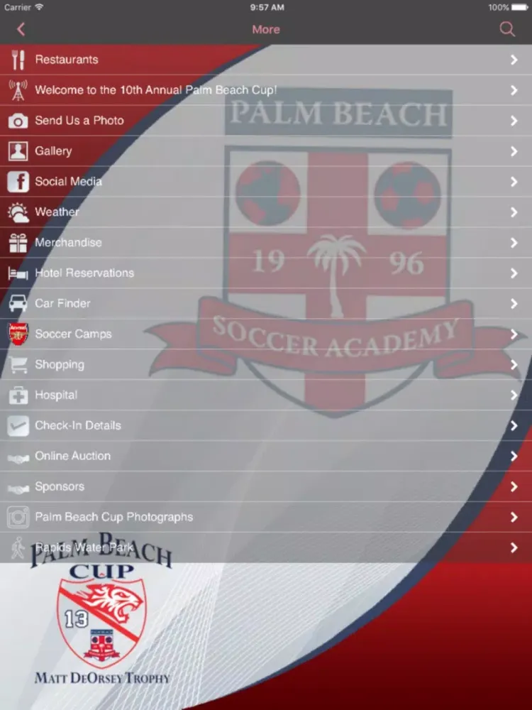 Capturas de pantalla de Palm Beach Cup iPad 