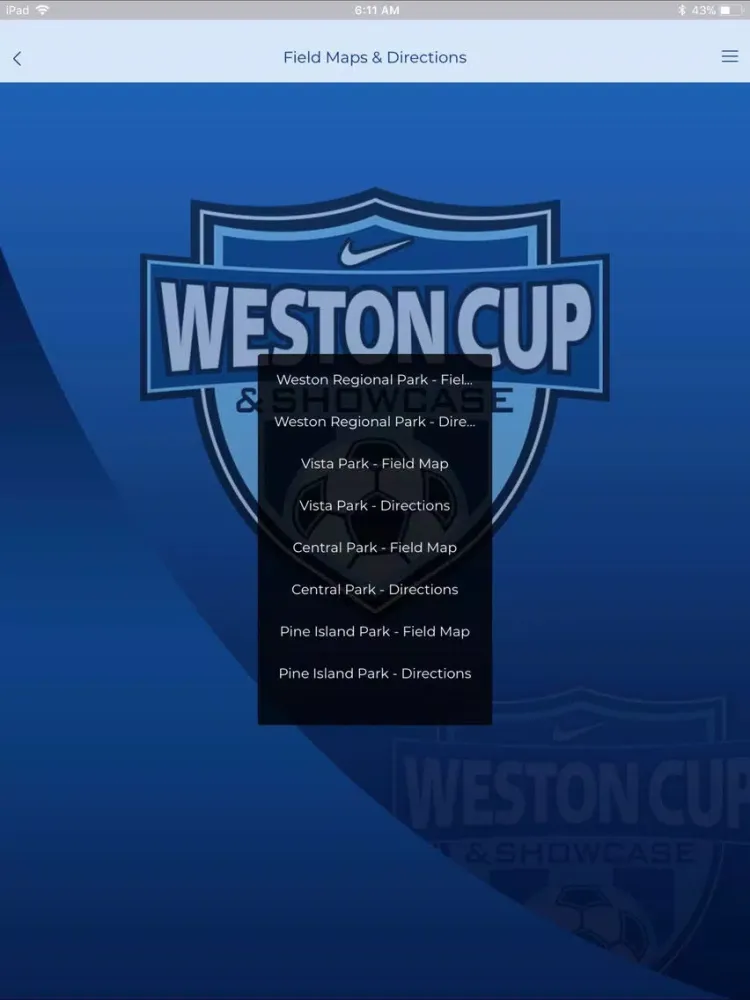 Weston Cup and Showcase iPad  स्क्रीनशॉट
