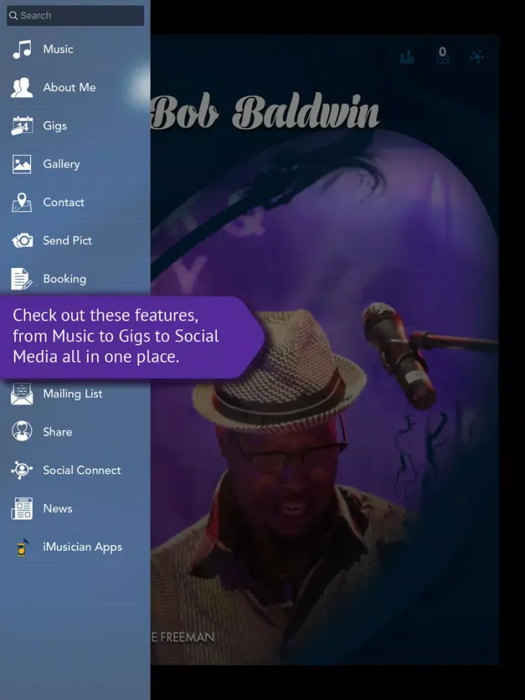 Bob Baldwin iPad  سکرین شاٹس