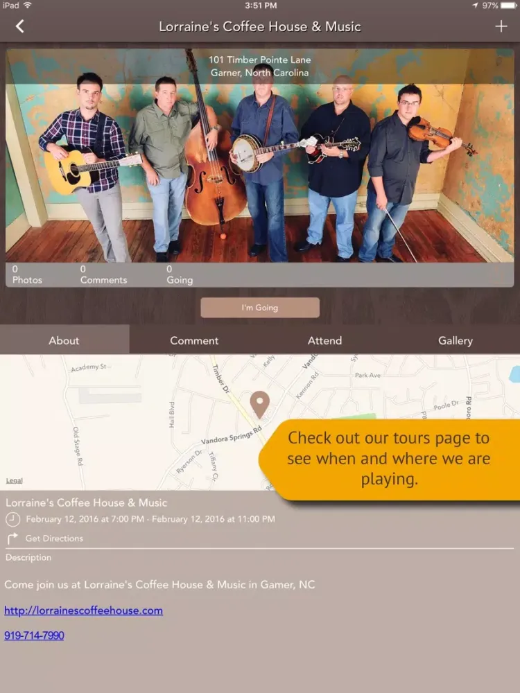 Sideline Bluegrass iPad 应用截图