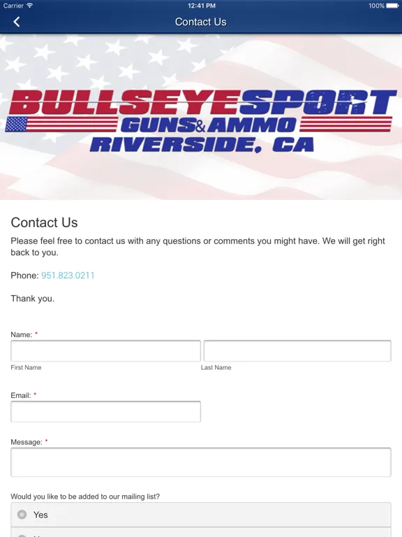 Bullseye Sport Guns & Ammo iPad 應用截圖
