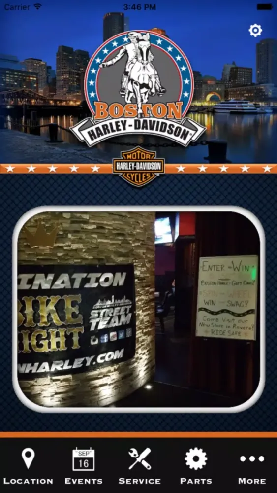 Zrzuty ekranu Boston Harley-Davidson®