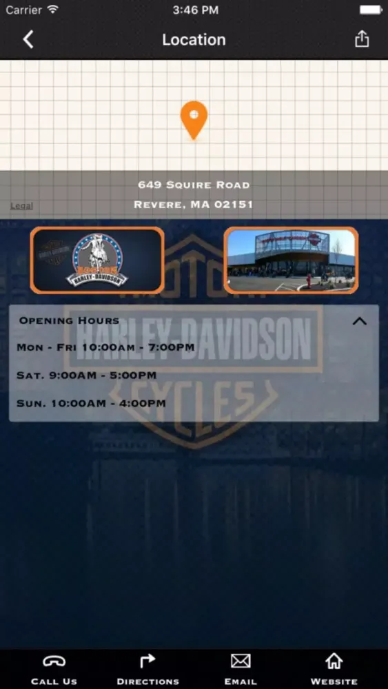 Zrzuty ekranu Boston Harley-Davidson®