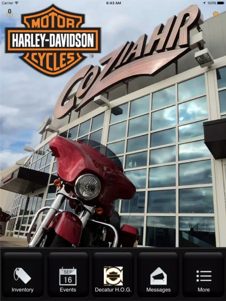 Captures d'écran de Coziahr Harley-Davidson iPad 