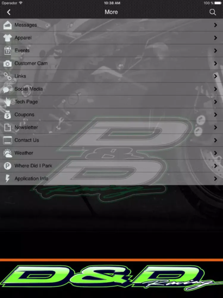 ภาพหน้าจอของ D&D Racing iPad 