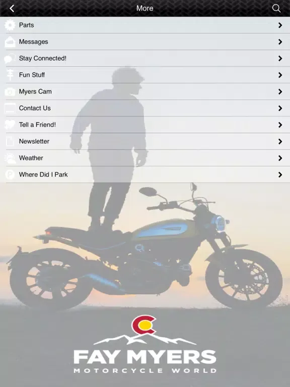 Fay Myers Motorcycle World. iPad  स्क्रीनशॉट