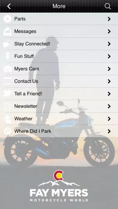 Fay Myers Motorcycle World. स्क्रीनशॉट