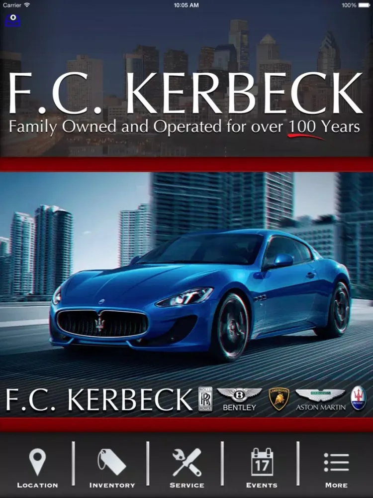 F.C. Kerbeck & Sons iPad  Ekran Görüntüleri