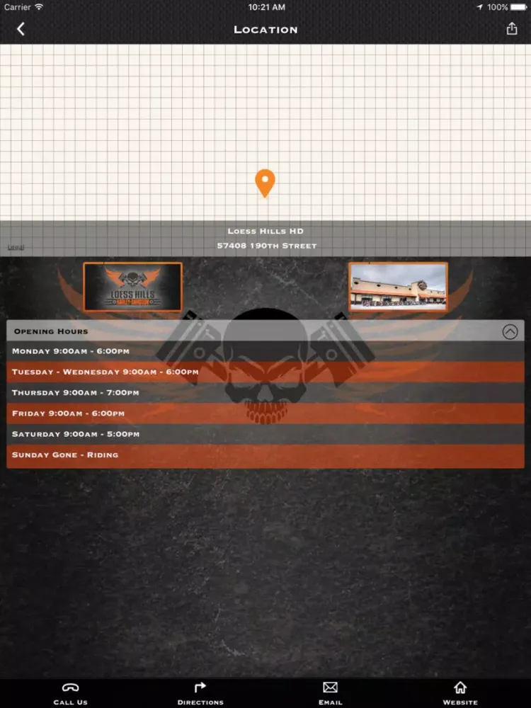 Loess Hills Harley-Davidson iPad 應用截圖