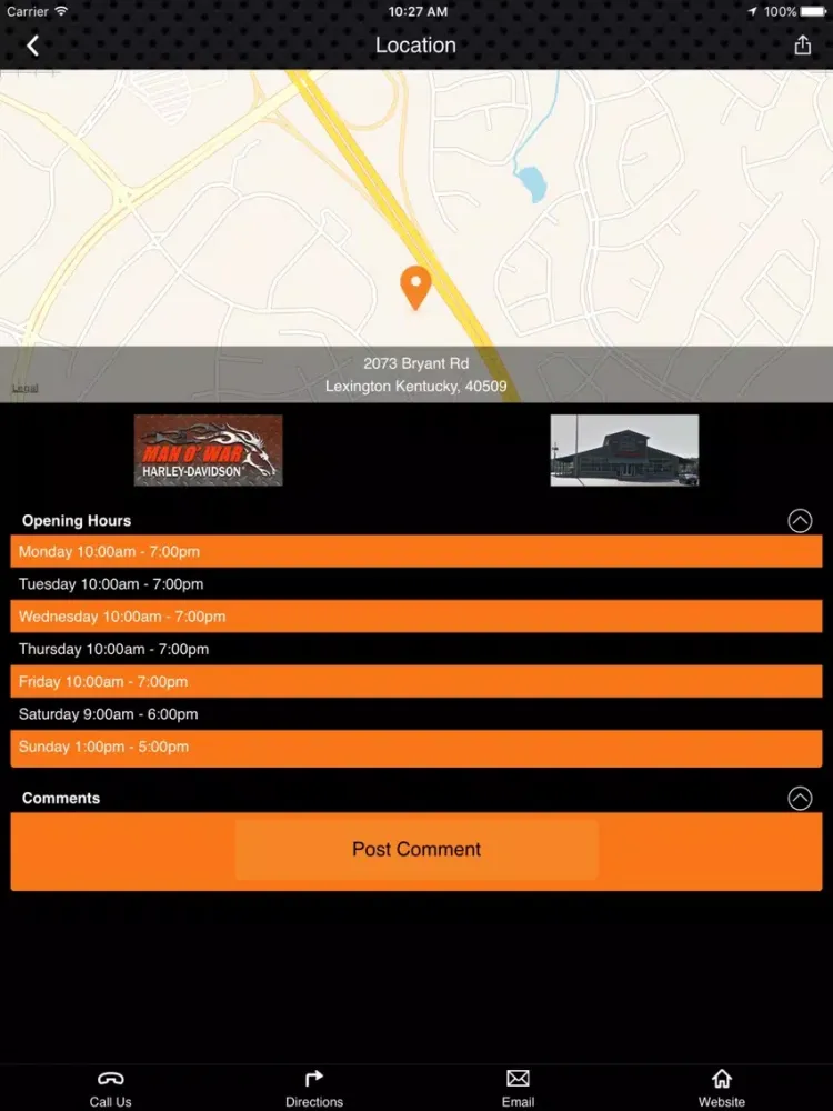Capturas de tela do Man O' War Harley-Davidson iPad 