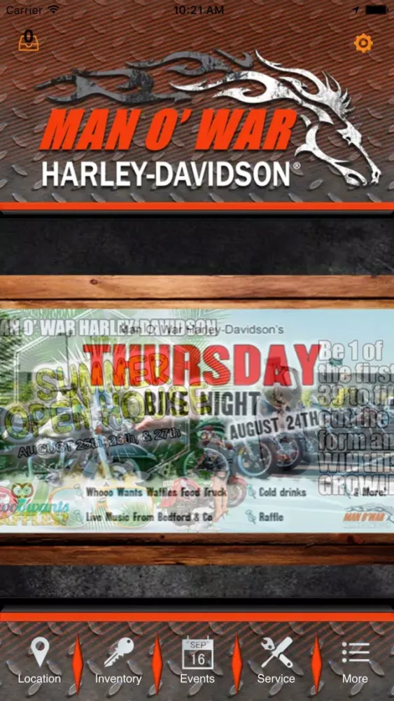 Capturas de tela do Man O' War Harley-Davidson