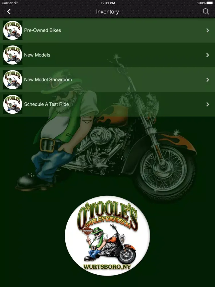 O'Toole's Harley-Davidson iPad 应用截图