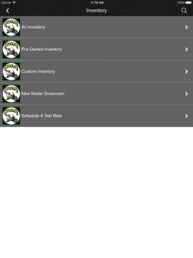 O'Toole's Harley-Davidson iPad 应用截图