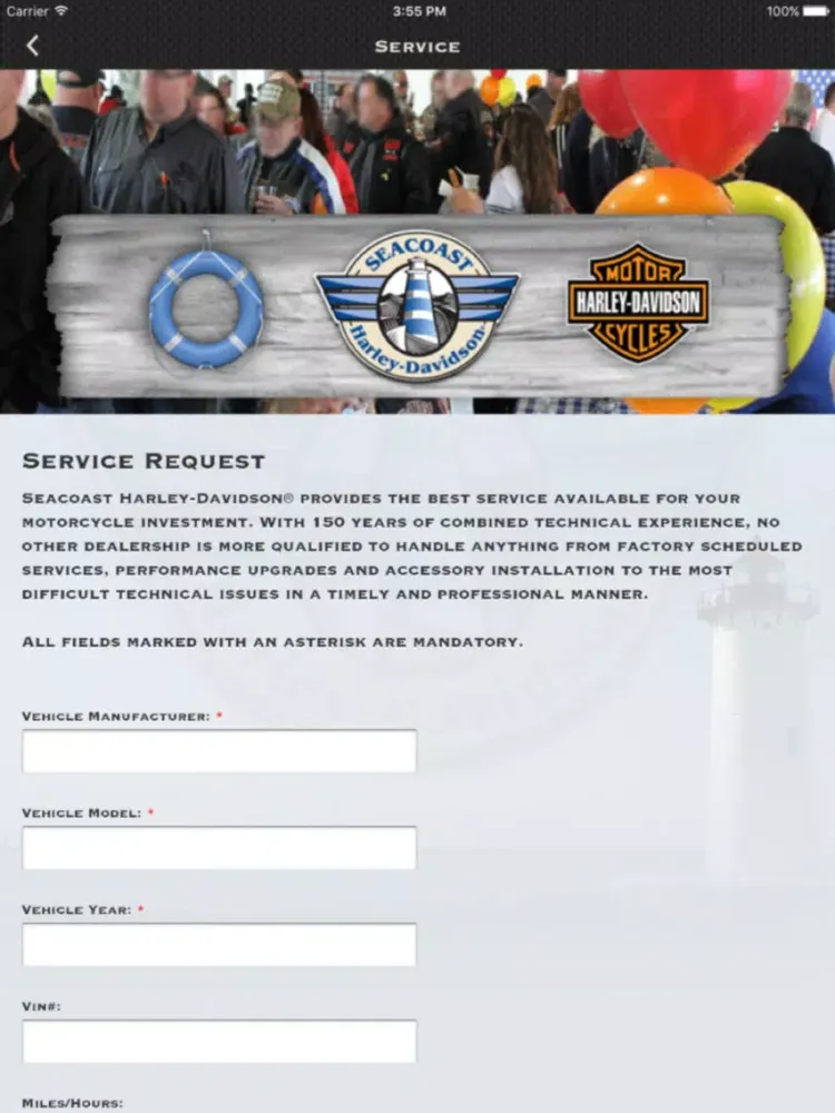 Seacoast Harley-Davidson® iPad  Ekran Görüntüleri