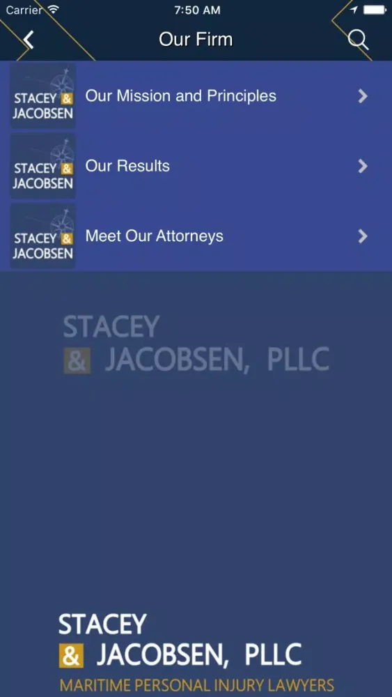 Stacey & Jacobsen Maritime Law سکرین شاٹس
