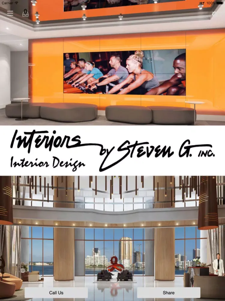 Interiors by Steven G., Inc. iPad  Screenshots